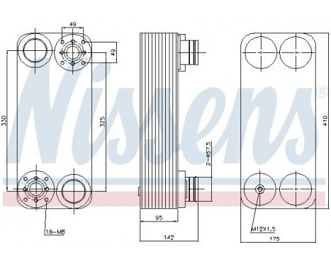 Oil Cooler, retarder 90761 Nissens, Image 5