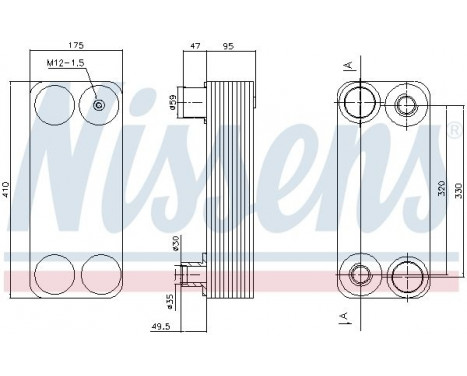 Oil Cooler, retarder 90767 Nissens, Image 5