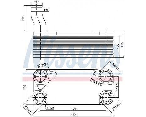 Oil Cooler, retarder 90954 Nissens, Image 5