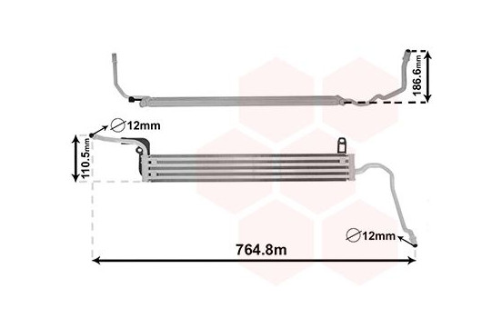 Oil Cooler, steering system 06013723 International Radiators