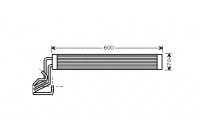Oil Cooler, steering system 58003264 International Radiators