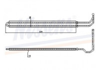 Oil Cooler, steering system 90627 Nissens