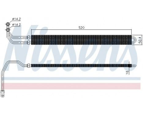 Oil Cooler, steering system 90627 Nissens, Image 2