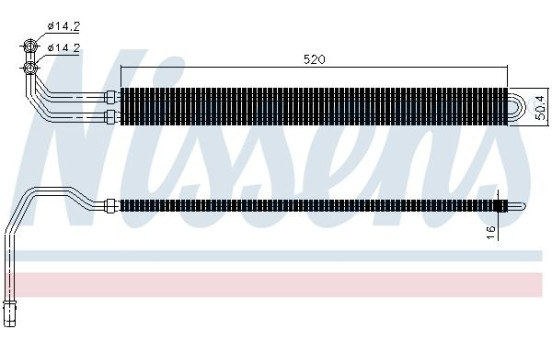 Oil Cooler, steering system 90627 Nissens, Image 2