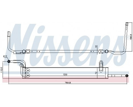 Oil Cooler, steering system 90631 Nissens, Image 2