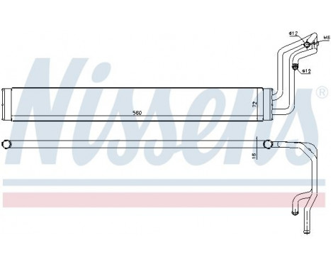 Oil Cooler, steering system 90633 Nissens, Image 2