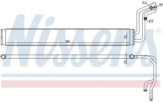 Oil Cooler, steering system 90633 Nissens, Image 2