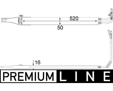 Oil Cooler, steering system PREMIUM LINE