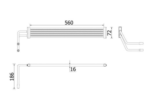 Oil cooler, steering