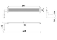Oil cooler, steering
