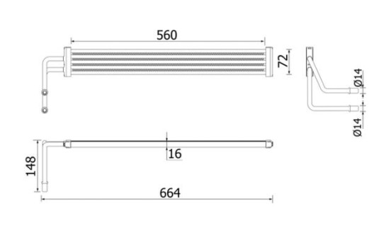 Oil cooler, steering
