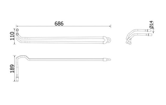 Oil cooler, steering