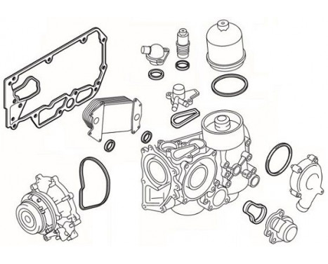 Seal set, oil cooler