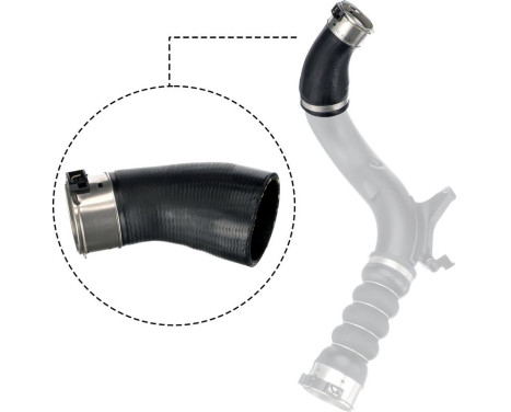 charge air hose 09-1385 Gates, Image 2