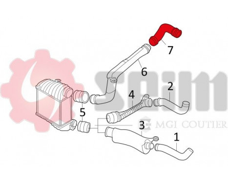 Charger Air Hose, Image 3