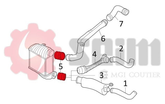 Charger Air Hose, Image 5