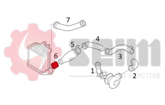 Charger Air Hose, Image 6