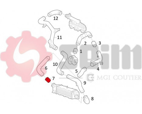 Charger Air Hose, Image 8