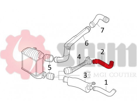 Charger Air Hose, Image 3