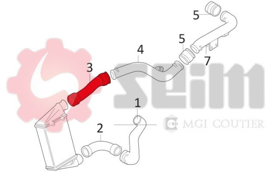Charger Air Hose, Image 3