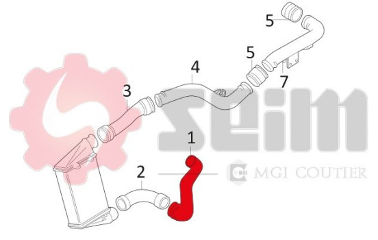 Charger Air Hose, Image 2