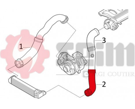 Charger Air Hose, Image 2