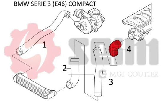 Charger Air Hose, Image 2