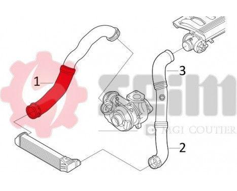 Charger Air Hose, Image 2