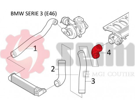 Charger Air Hose, Image 2