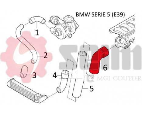 Charger Air Hose, Image 3