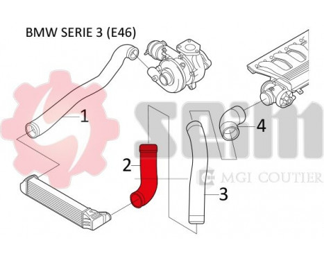 Charger Air Hose, Image 2