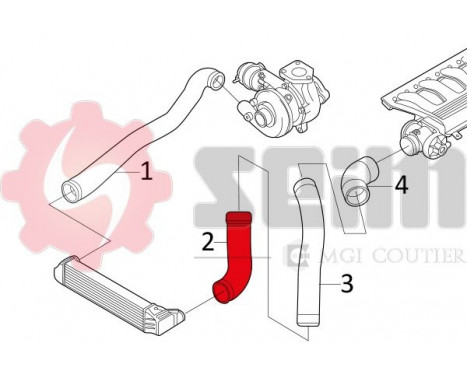 Charger Air Hose, Image 2