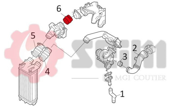 Charger Air Hose, Image 3