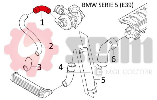 Charger Air Hose, Image 2