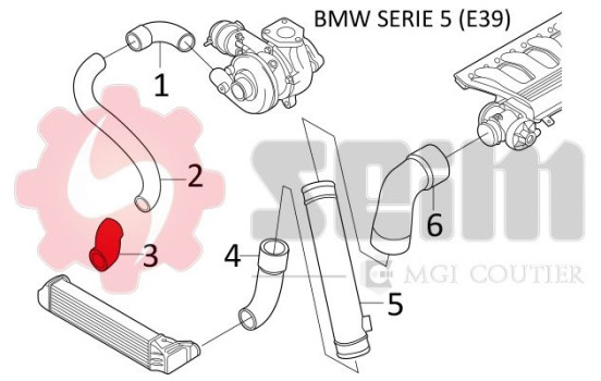 Charger Air Hose, Image 2