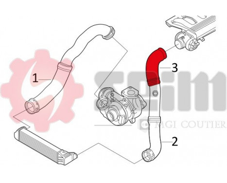 Charger Air Hose, Image 2