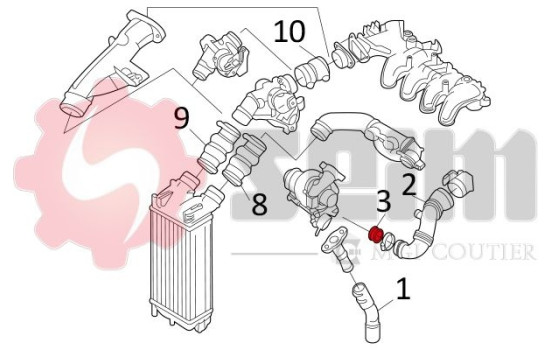 Charger Air Hose, Image 6