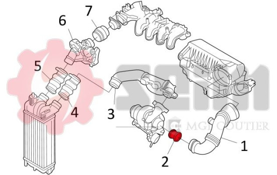 Charger Air Hose, Image 8