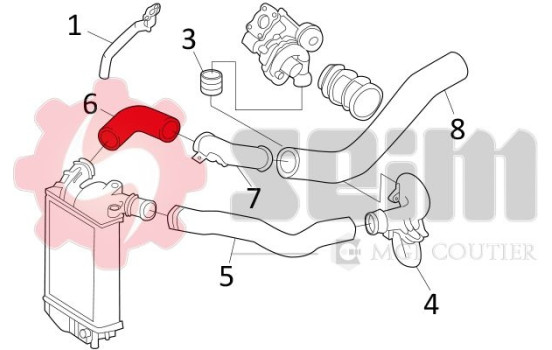 Charger Air Hose, Image 5