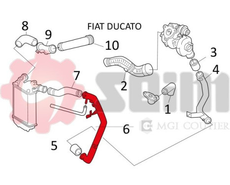 Charger Air Hose, Image 7