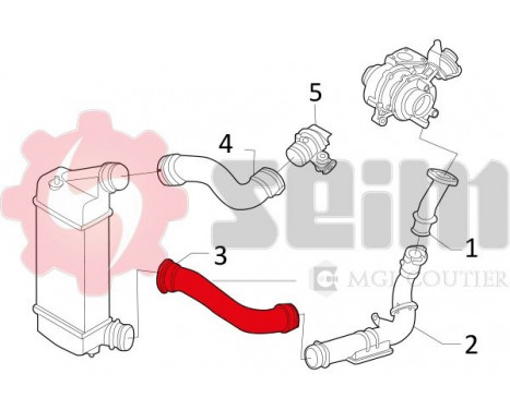 Charger Air Hose, Image 3