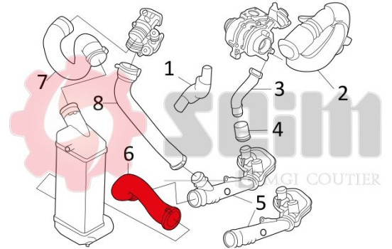 Charger Air Hose, Image 2