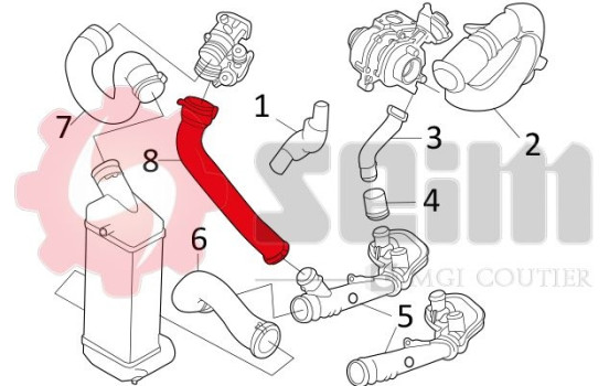 Charger Air Hose, Image 2