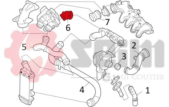 Charger Air Hose, Image 2