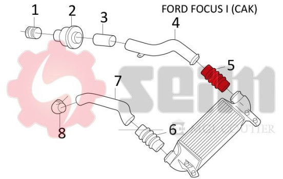Charger Air Hose, Image 2