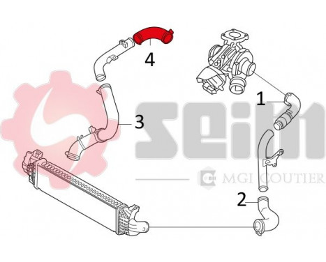 Charger Air Hose, Image 2