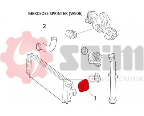 Charger Air Hose, Image 2
