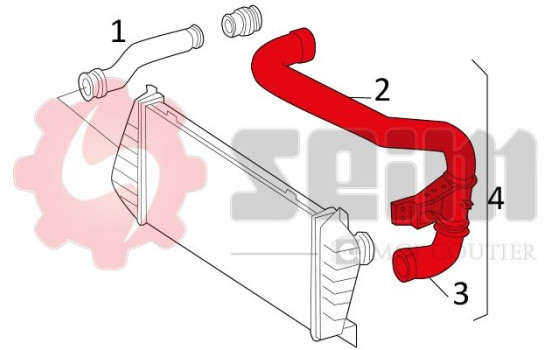 Charger Air Hose, Image 2