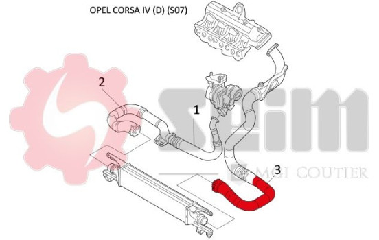 Charger Air Hose, Image 2
