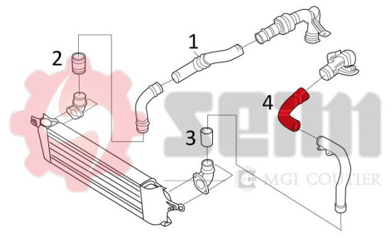 Charger Air Hose, Image 2